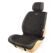 Комплект накидок на передние и задние сиденья CAPRI PLUS,  черный/черный/черный